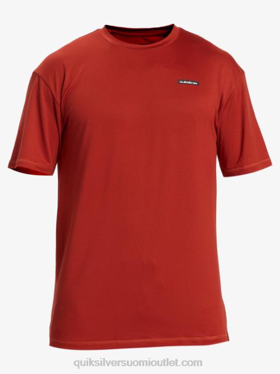 Quiksilver D6JJ539 miehet punainen okra omni session upf 50 lyhythihainen surffipaita