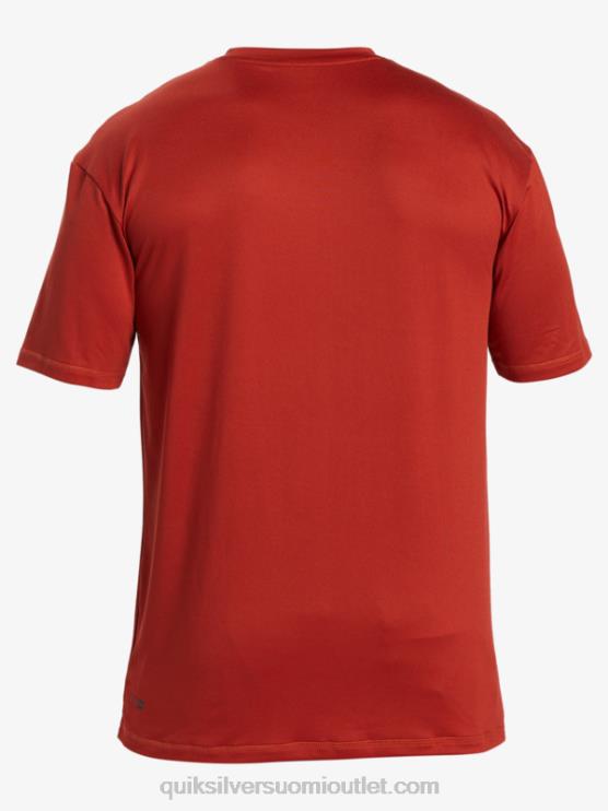 Quiksilver D6JJ539 miehet punainen okra omni session upf 50 lyhythihainen surffipaita