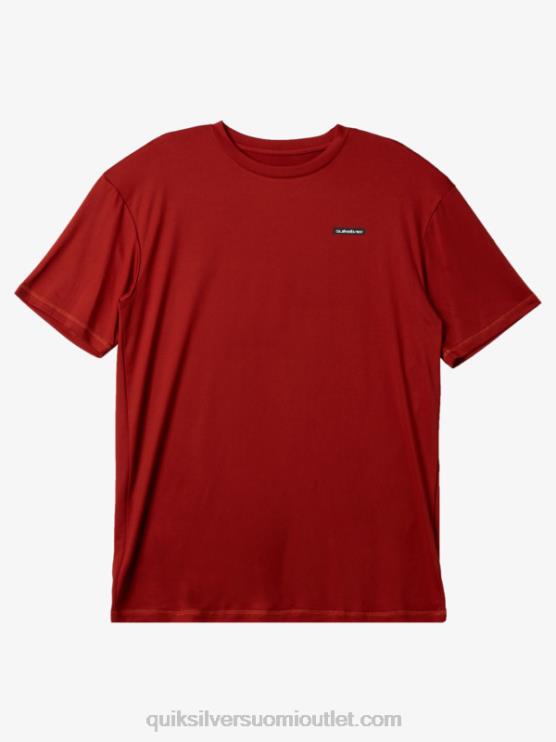 Quiksilver D6JJ539 miehet punainen okra omni session upf 50 lyhythihainen surffipaita