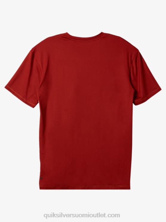Quiksilver D6JJ539 miehet punainen okra omni session upf 50 lyhythihainen surffipaita