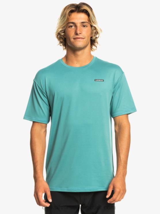 Quiksilver D6JJ542 miehet britanen sininen omni session upf 50 lyhythihainen surffipaita