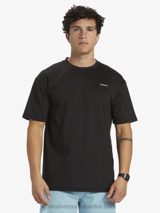 Quiksilver D6JJ543 miehet musta omni session upf 50 lyhythihainen surffipaita