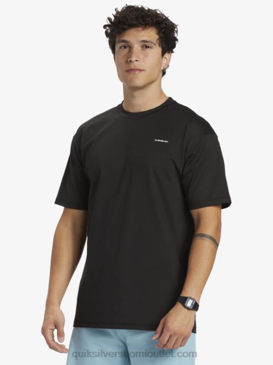 Quiksilver D6JJ543 miehet musta omni session upf 50 lyhythihainen surffipaita