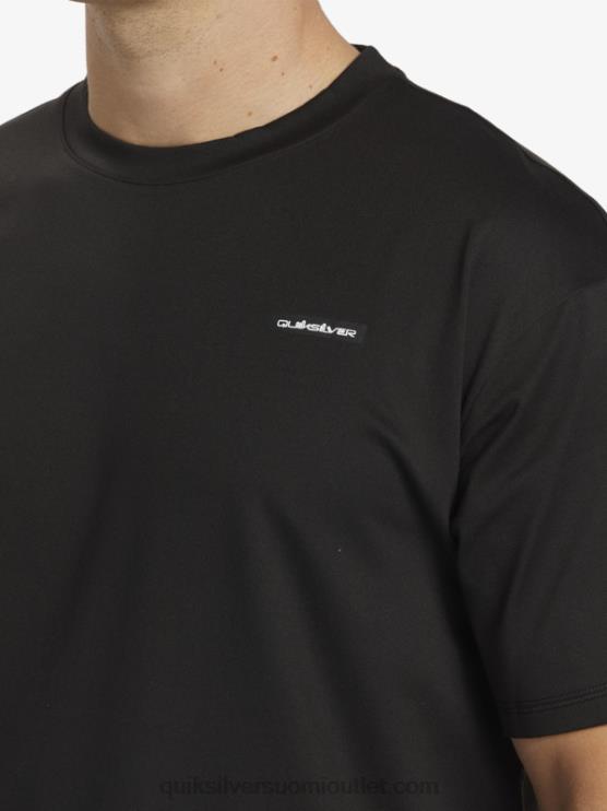 Quiksilver D6JJ543 miehet musta omni session upf 50 lyhythihainen surffipaita