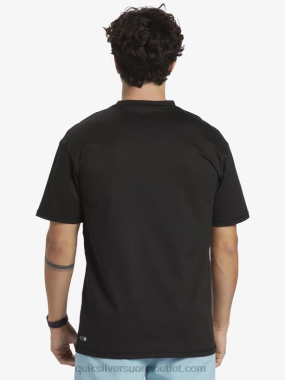 Quiksilver D6JJ543 miehet musta omni session upf 50 lyhythihainen surffipaita