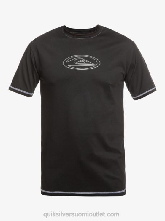 Quiksilver D6JJ587 miehet musta saturn surf lyhythihainen upf 50 surffit-paita