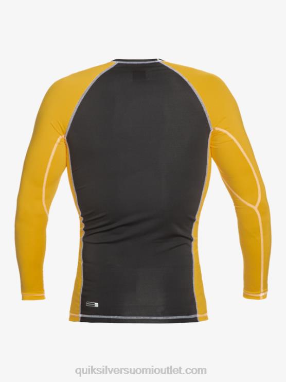 Quiksilver D6JJ652 miehet keltuainen keltainen saturn protection pitkähihainen upf 50 rashguard