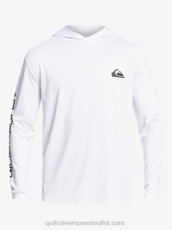 Quiksilver D6JJ769 miehet valkoinen omni session upf 50 pitkähihainen surffipaita