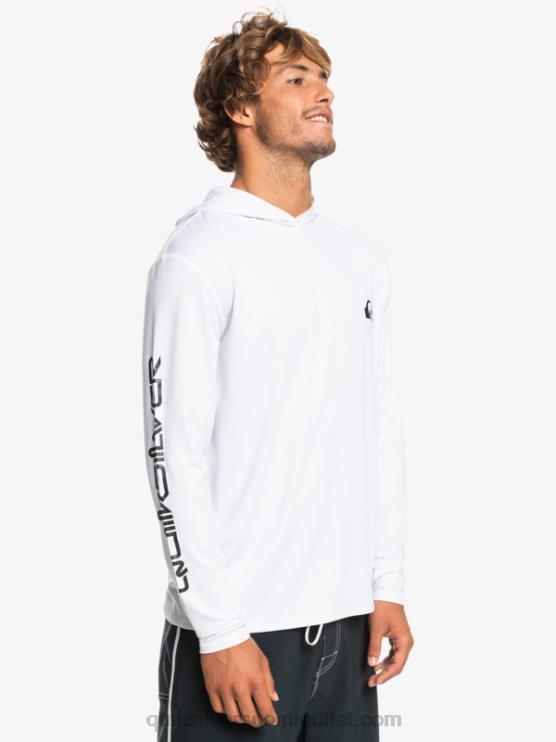 Quiksilver D6JJ769 miehet valkoinen omni session upf 50 pitkähihainen surffipaita