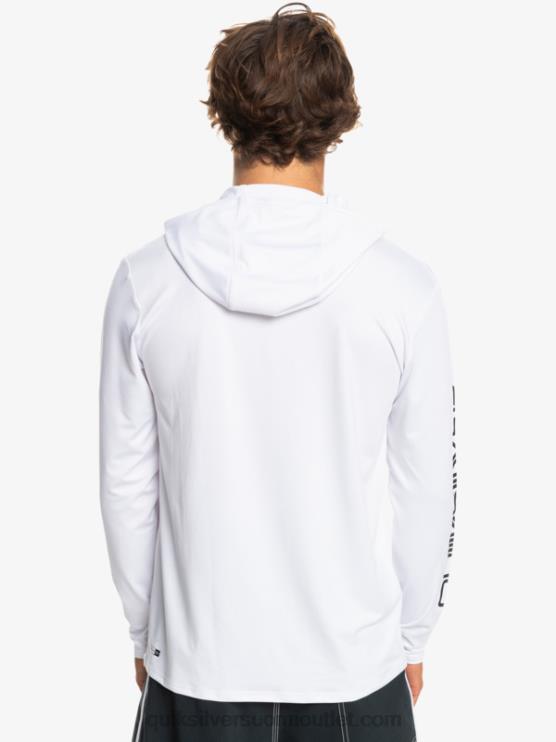 Quiksilver D6JJ769 miehet valkoinen omni session upf 50 pitkähihainen surffipaita