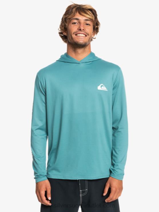 Quiksilver D6JJ772 miehet britanen sininen omni session upf 50 pitkähihainen surffipaita