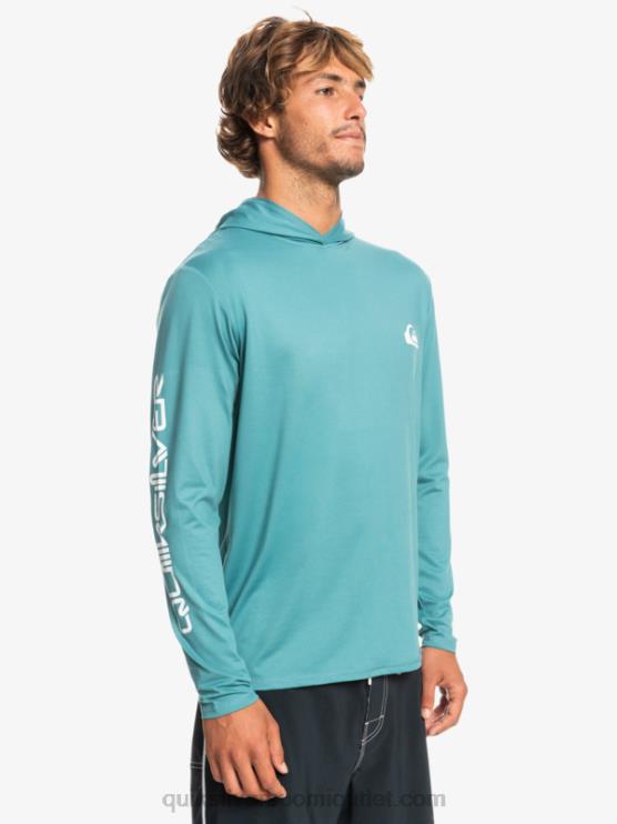 Quiksilver D6JJ772 miehet britanen sininen omni session upf 50 pitkähihainen surffipaita