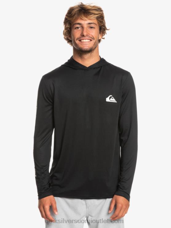 Quiksilver D6JJ773 miehet musta omni session upf 50 pitkähihainen surffipaita