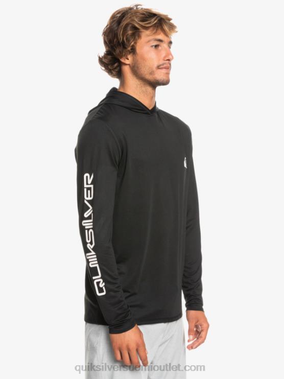 Quiksilver D6JJ773 miehet musta omni session upf 50 pitkähihainen surffipaita