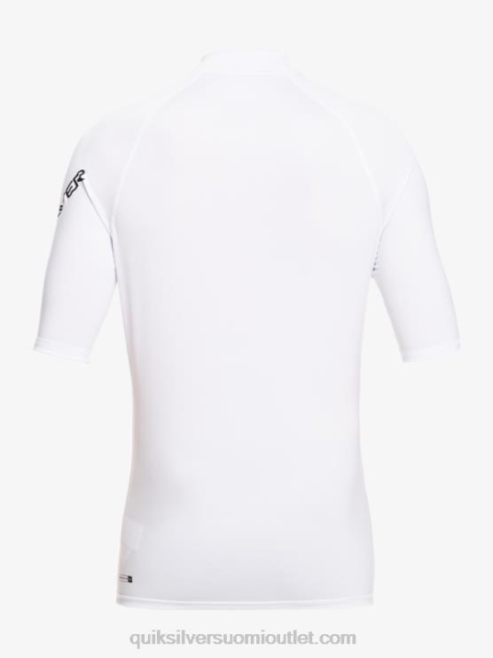 Quiksilver D6JJ810 miehet valkoinen kaikkien aikojen lyhythihainen upf 50 rashguard