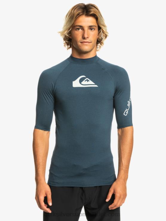 Quiksilver D6JJ812 miehet laivastonsininen bleiseri kanerva kaikkien aikojen lyhythihainen upf 50 rashguard