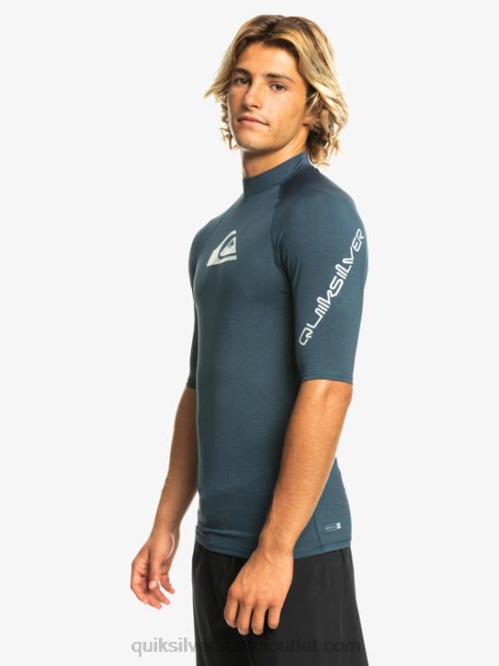 Quiksilver D6JJ812 miehet laivastonsininen bleiseri kanerva kaikkien aikojen lyhythihainen upf 50 rashguard