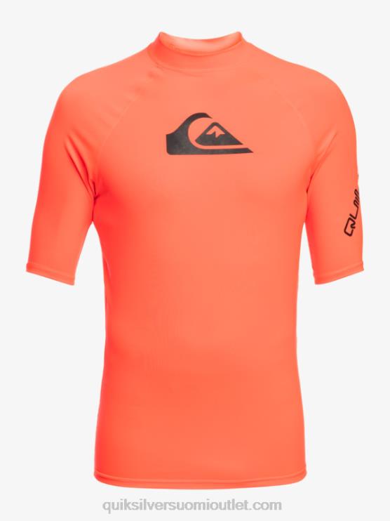 Quiksilver D6JJ813 miehet tulinen koralli kaikkien aikojen lyhythihainen upf 50 rashguard