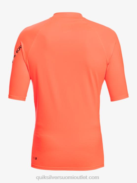 Quiksilver D6JJ813 miehet tulinen koralli kaikkien aikojen lyhythihainen upf 50 rashguard