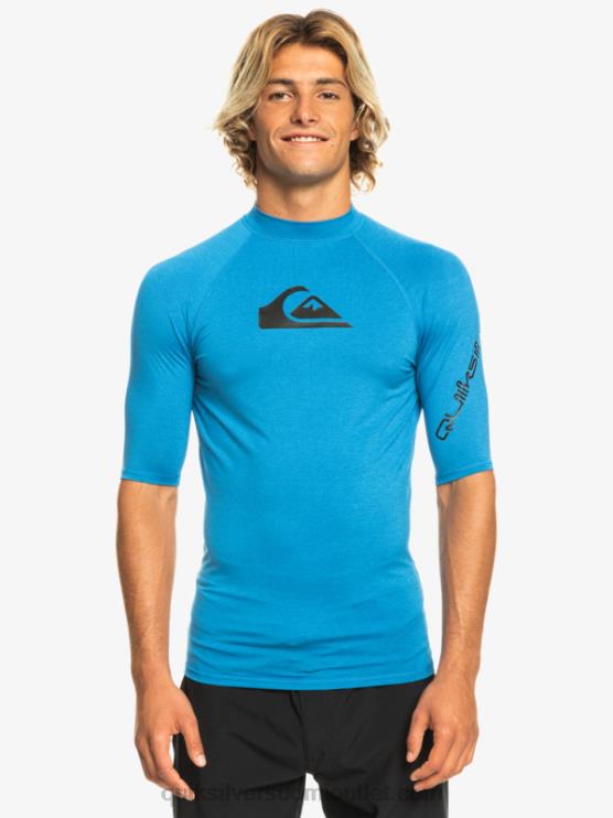 Quiksilver D6JJ814 miehet snorkkelinsininen kanerva kaikkien aikojen lyhythihainen upf 50 rashguard
