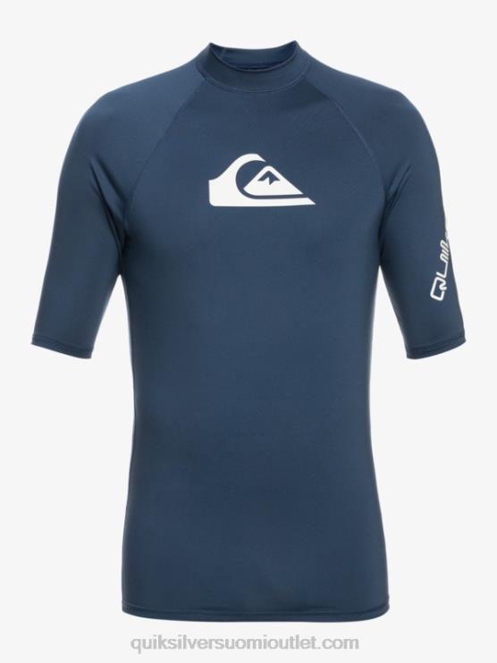 Quiksilver D6JJ815 miehet merkki sininen kaikkien aikojen lyhythihainen upf 50 rashguard