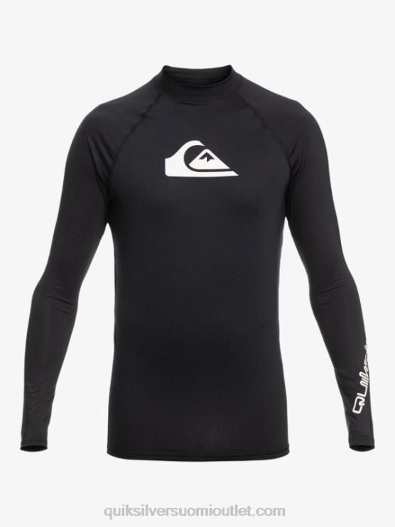 Quiksilver D6JJ817 miehet musta kaikki aikojen pitkähihainen upf 50 rashguard