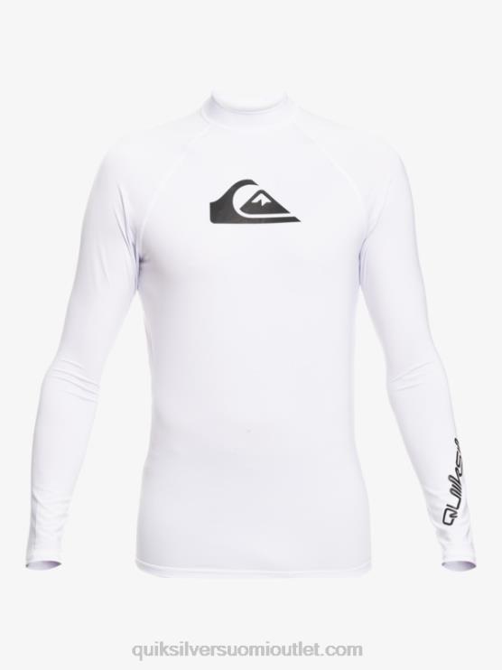 Quiksilver D6JJ818 miehet valkoinen kaikki aikojen pitkähihainen upf 50 rashguard