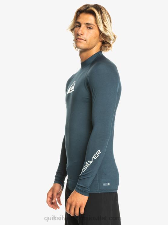 Quiksilver D6JJ820 miehet laivastonsininen bleiseri kanerva kaikki aikojen pitkähihainen upf 50 rashguard