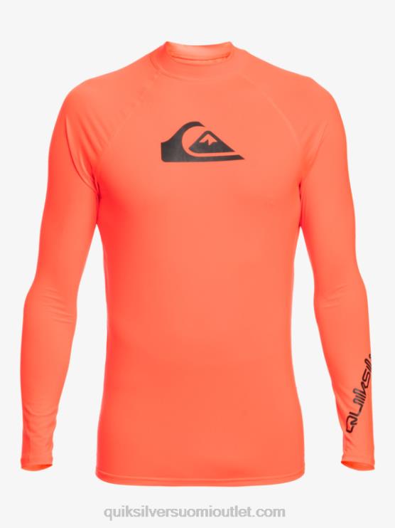 Quiksilver D6JJ821 miehet tulinen koralli kaikki aikojen pitkähihainen upf 50 rashguard