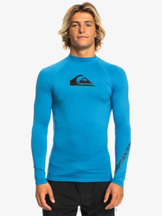 Quiksilver D6JJ822 miehet snorkkelinsininen kanerva kaikki aikojen pitkähihainen upf 50 rashguard