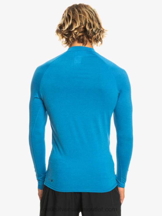 Quiksilver D6JJ822 miehet snorkkelinsininen kanerva kaikki aikojen pitkähihainen upf 50 rashguard