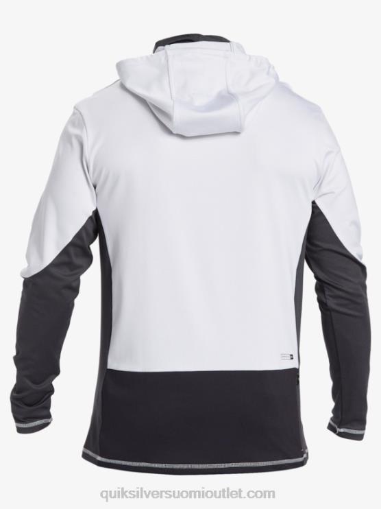 Quiksilver D6JJ831 miehet valkoinen Waterman onkija hupullinen upf 50 pitkähihainen surffauspaita