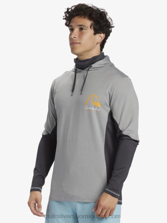 Quiksilver D6JJ832 miehet hain nahka Waterman onkija hupullinen upf 50 pitkähihainen surffauspaita