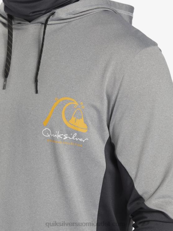 Quiksilver D6JJ832 miehet hain nahka Waterman onkija hupullinen upf 50 pitkähihainen surffauspaita