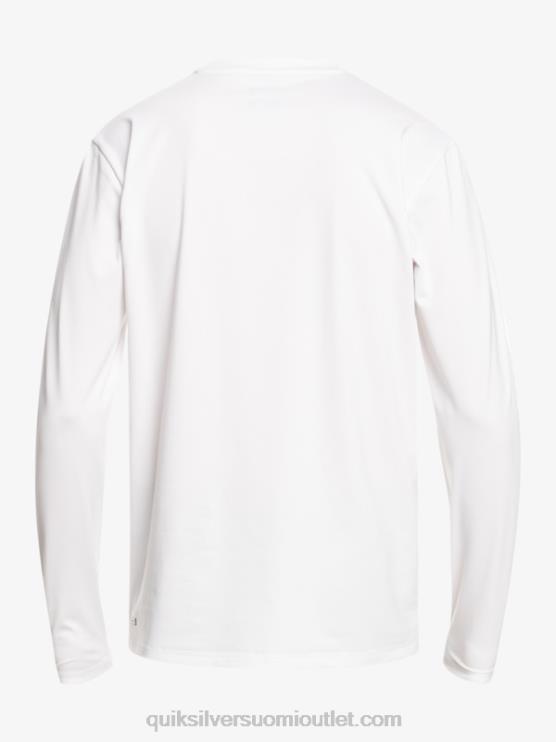 Quiksilver D6JJ839 miehet valkoinen solid streak pitkähihainen upf 50 surffit-paita