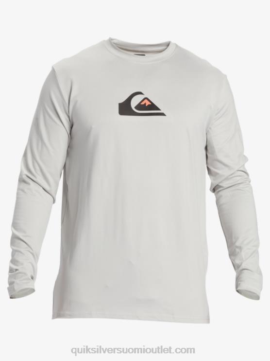 Quiksilver D6JJ840 miehet harmaa violetti solid streak pitkähihainen upf 50 surffit-paita