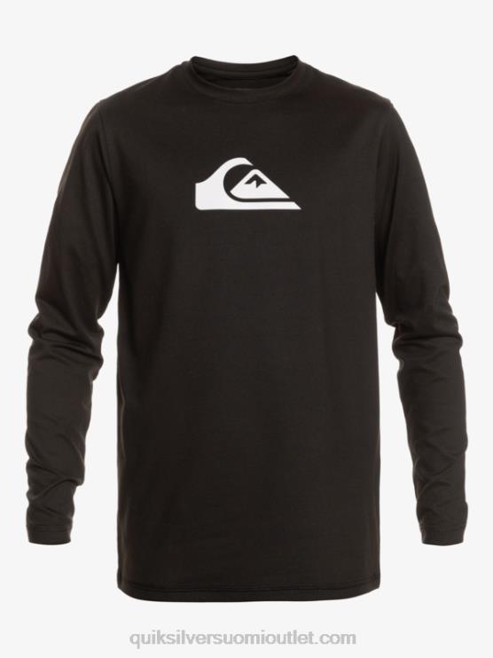 Quiksilver D6JJ841 miehet musta solid streak pitkähihainen upf 50 surffit-paita