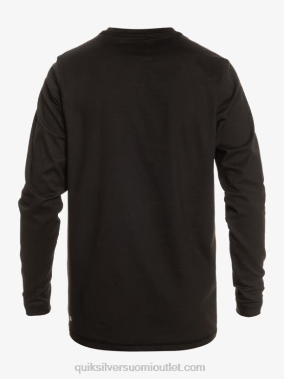Quiksilver D6JJ841 miehet musta solid streak pitkähihainen upf 50 surffit-paita