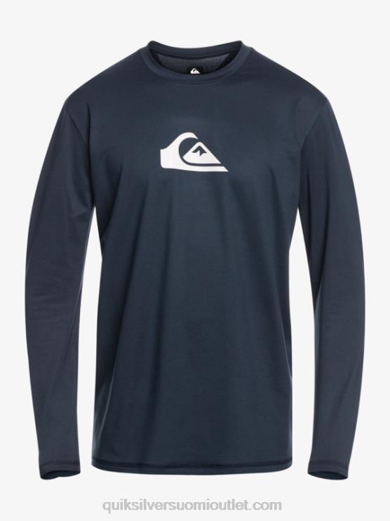 Quiksilver D6JJ842 miehet laivasto bleiseri solid streak pitkähihainen upf 50 surffit-paita