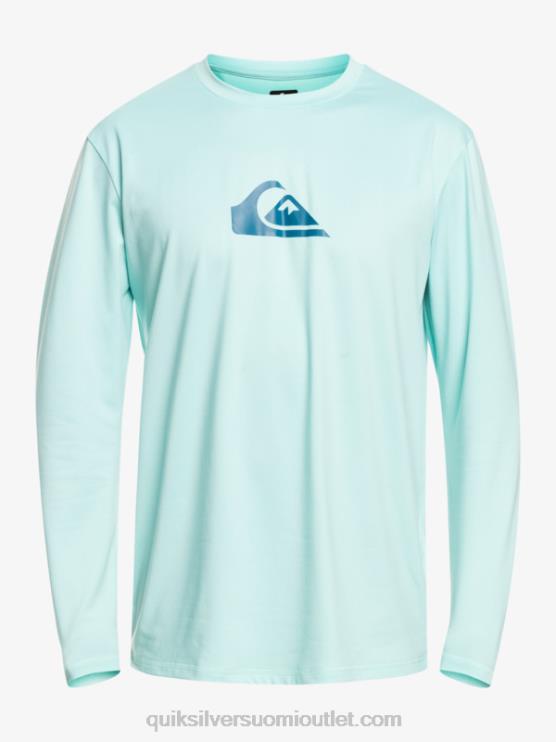 Quiksilver D6JJ846 miehet enkelin sininen solid streak pitkähihainen upf 50 surffit-paita