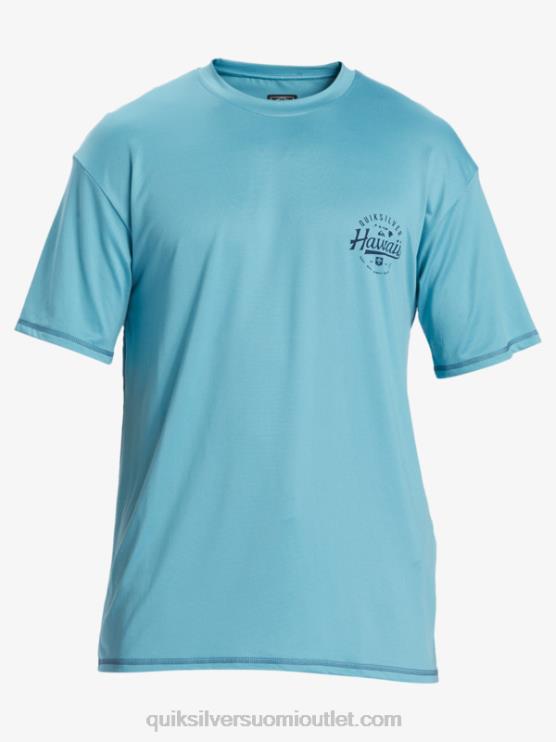 Quiksilver D6JJ880 miehet delphinium sininen hawaii big bite upf 50 lyhythihainen surffauspaita