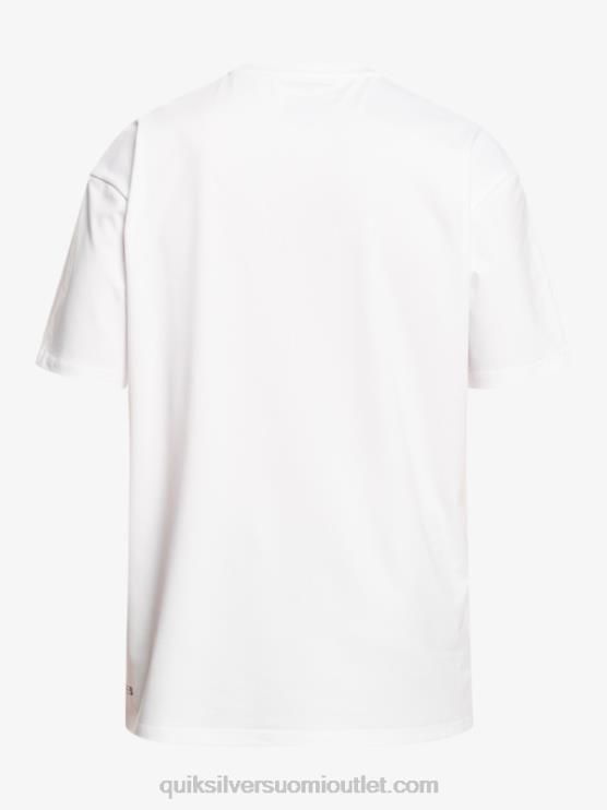 Quiksilver D6JJ881 miehet valkoinen solid streak lyhythihainen upf 50 surffit-paita