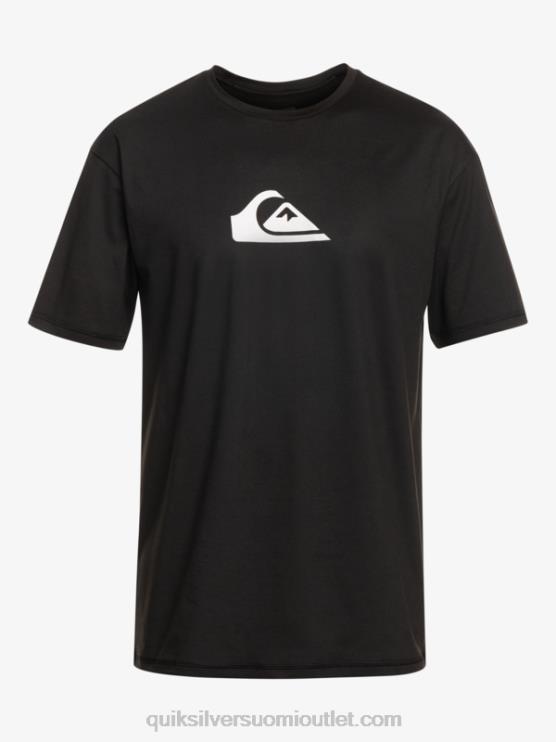 Quiksilver D6JJ882 miehet musta solid streak lyhythihainen upf 50 surffit-paita