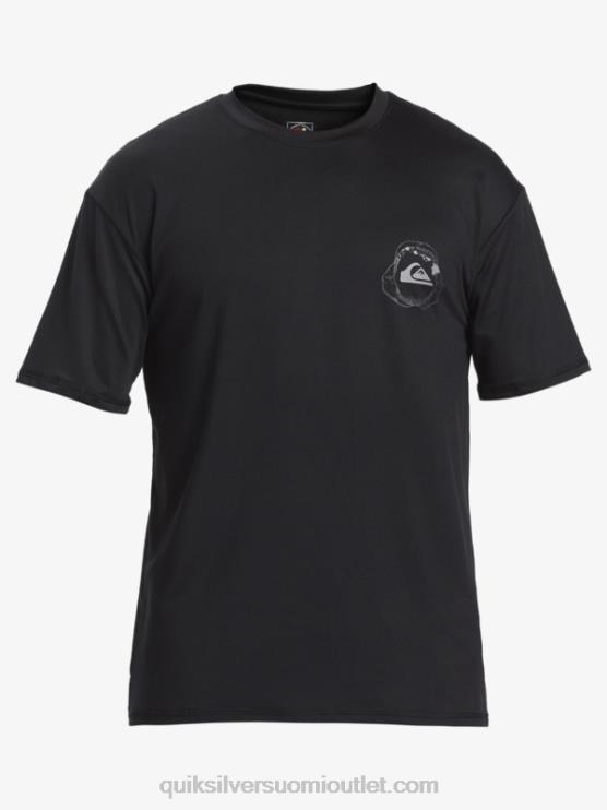 Quiksilver D6JJ883 miehet musta hawaii big bite upf 50 lyhythihainen surffauspaita