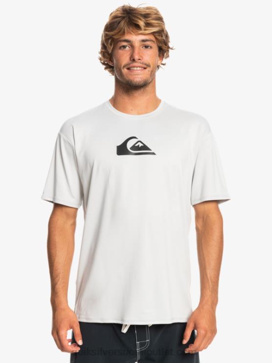 Quiksilver D6JJ884 miehet harmaa violetti solid streak lyhythihainen upf 50 surffit-paita