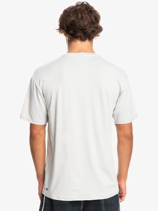 Quiksilver D6JJ884 miehet harmaa violetti solid streak lyhythihainen upf 50 surffit-paita
