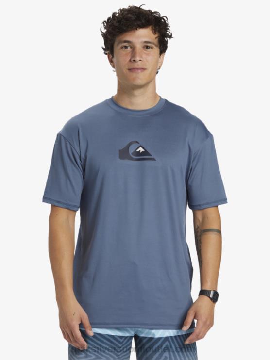 Quiksilver D6JJ888 miehet merellä solid streak lyhythihainen upf 50 surffit-paita