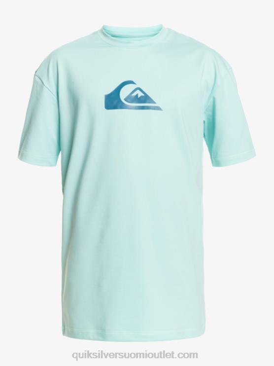 Quiksilver D6JJ889 miehet enkelin sininen solid streak lyhythihainen upf 50 surffit-paita
