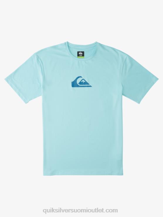 Quiksilver D6JJ889 miehet enkelin sininen solid streak lyhythihainen upf 50 surffit-paita