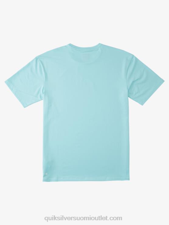 Quiksilver D6JJ889 miehet enkelin sininen solid streak lyhythihainen upf 50 surffit-paita